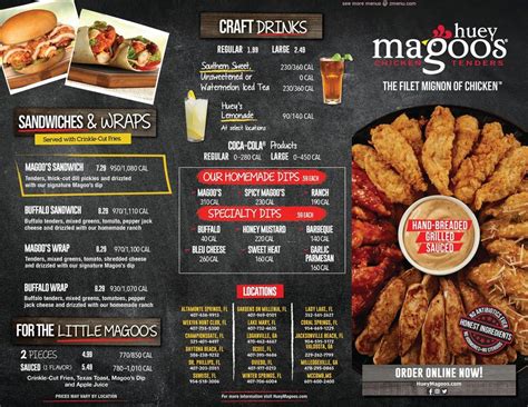 huey magoo's menu